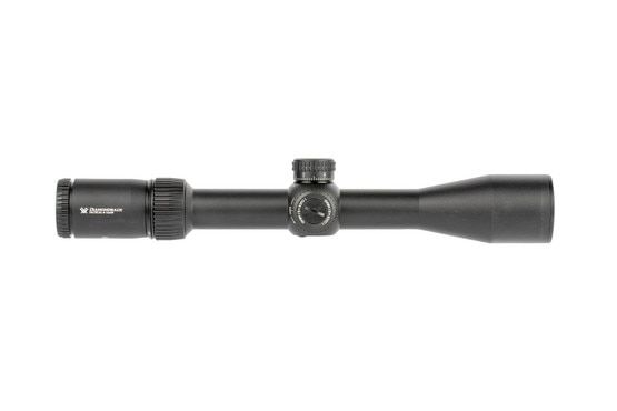 Vortex Optics 4-16x Diamondback Tactical MRAD rifle scope fits standard 30mm scope rings and 30mm scope mounts with plenty of mounting tube